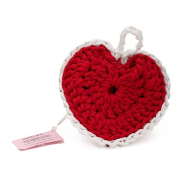 SPUGNA CUORE ARTIGIANALE IN COTONE SCRUB