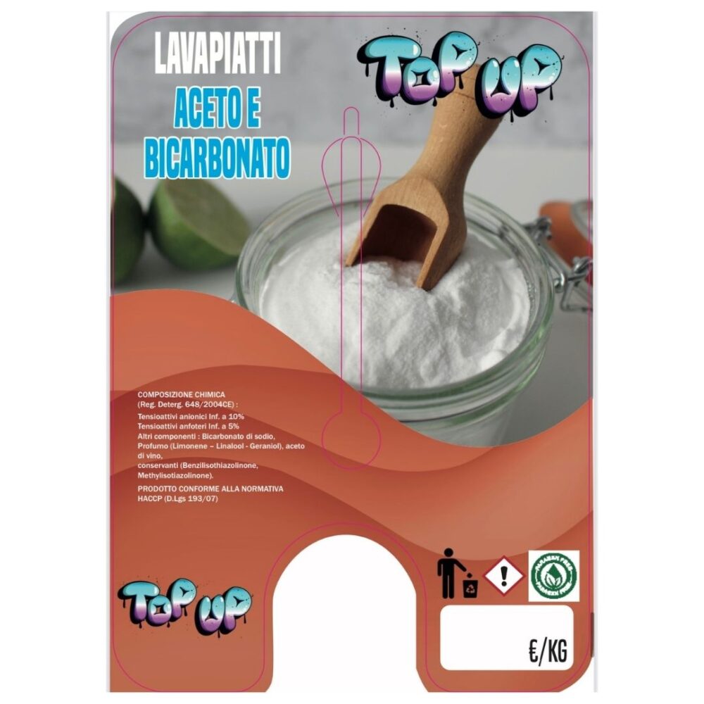 DETERGENTE PIATTI ACETO E BICARBONATO